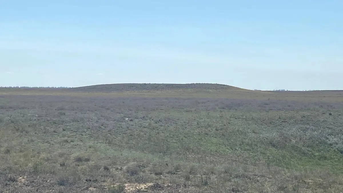 Burial mound discovered in the West Kazakhstan Region. Credit: West Kazakhstan Region Inspectorate for the Protection of Monuments