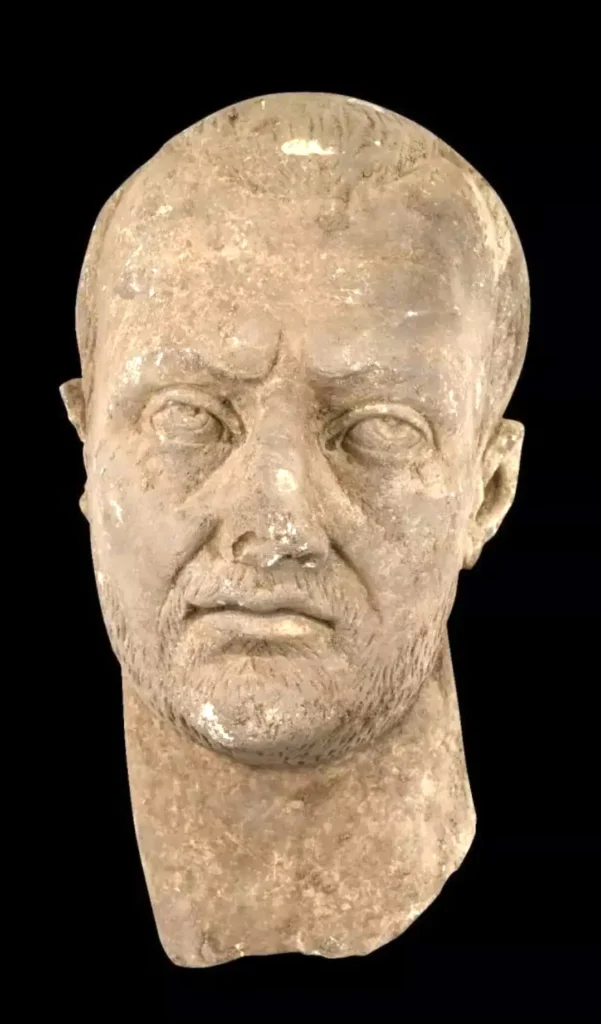 Based on the estimated dating of the statue to the late 3rd century AD, it could possibly represent Emperor Gallienus or Emperor Claudius II Gothicus, both of whom ruled during the turbulent period known as the Crisis of the Third Century.