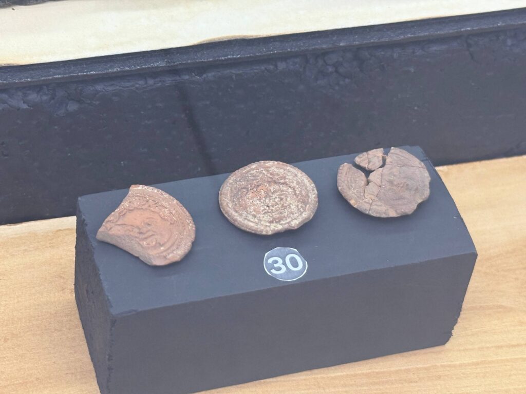 Gorgon Medusa Ceramic Talismans Discovered at Arkhyz Moon Glade, Karachay-Cherkessia. Credit: Riakchr