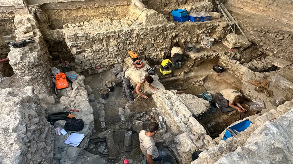 The site has yielded evidence of more than six centuries of Christian activity, from the fifth to 11th centuries. Credit: F. Blanc Garidel, service of Archaeology Nice French Riviera