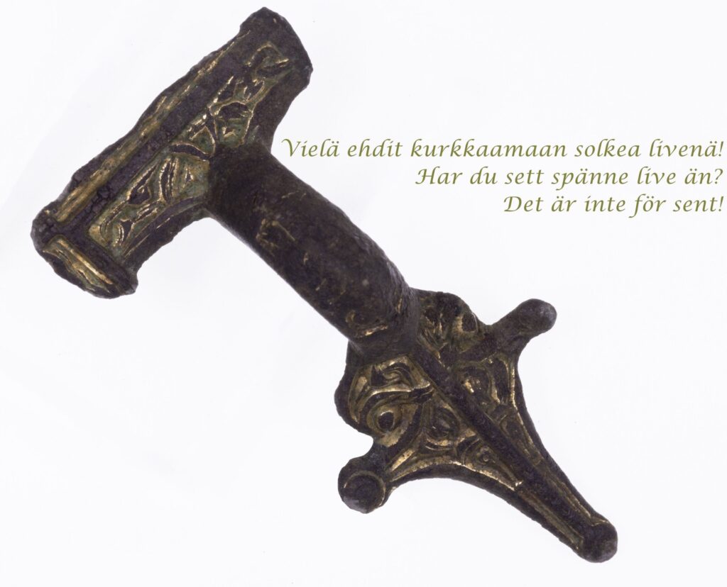 The rare Migration Period brooch, discovered in Finnish Lapland, is now on display at the Tornedalen Museum — offering visitors a unique glimpse into the craftsmanship and status symbols of ancient elite women. Credit: Tornedalens Museum