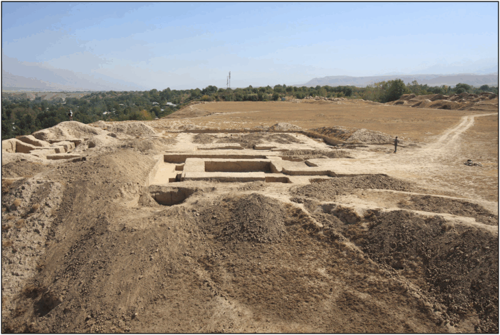 Sanjar-Shah Palace, looking east during the excavations in 2022. Credit: Michael Shenkar