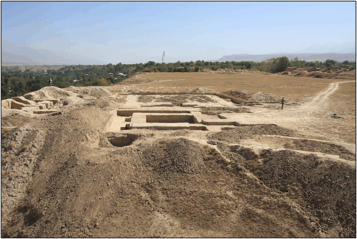Sanjar-Shah Palace, looking east during the excavations in 2022. Credit: Michael Shenkar