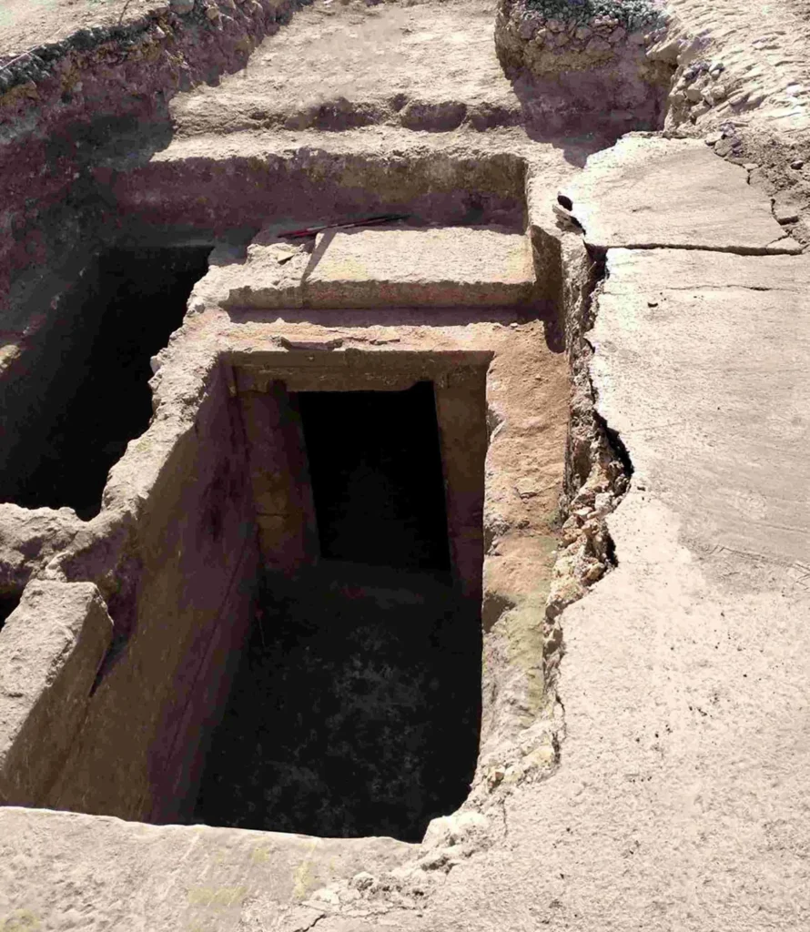 The chamber tomb from the Hellenistic period discovered in Manduria. Credit: Ministry of Culture – Soprintendenza Archeologia Belle Arti e Paesaggio for the Provinces of Brindisi, Lecce, and Taranto.