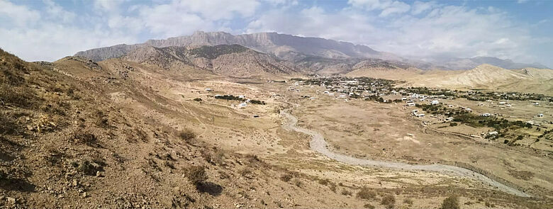 View of the Surkhandarya Valley, where the Toda Cave is located in southern Uzbekistan. Credit: Robert Spengler