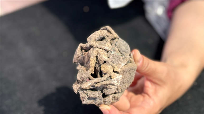 During the excavation, silver plaques belonging to a merchant (pictured) were discovered. Credit: Abdullah Doğan – Anadolu Agency