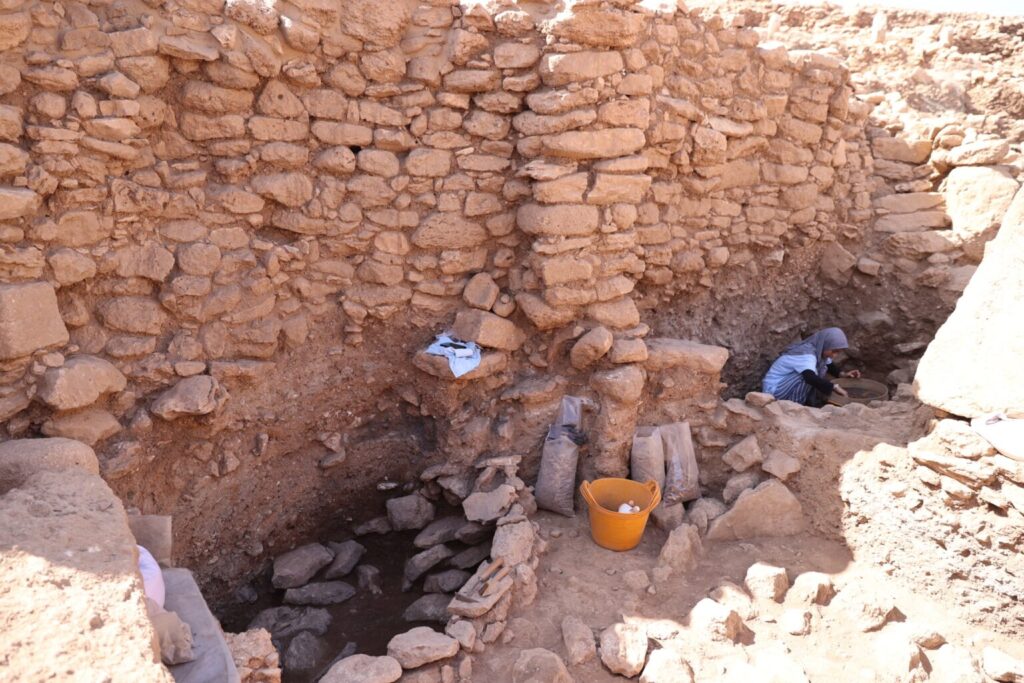 Recent excavations have uncovered more than 30 dwellings that belonged to one of the world’s earliest settled communities in Karahantepe. Credit: Eşber Ayaydın/AA
