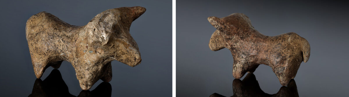 Clay bull figurine from the 7,000-year-old Eneolithic (Copper Age) settlement in Dagestan. Credit: Institute of Archaeology of the Russian Academy of Sciences