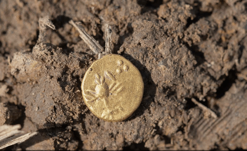 
Example of a gold coin from the La Tène period. Credit: Museum and Gallery of Northern Pilsen