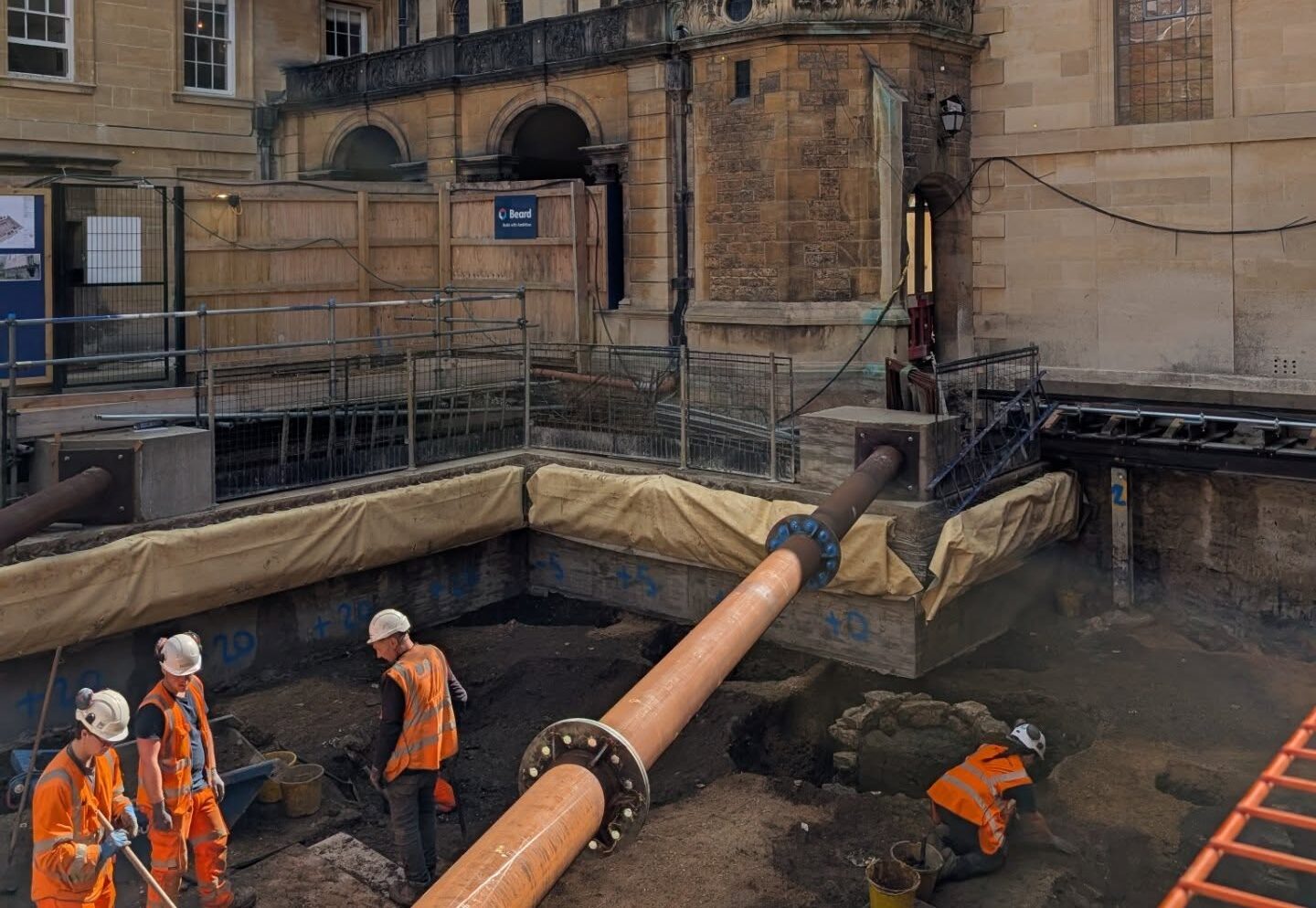 Construction of a new library led to a trove of historical artifacts spanning nearly a millennium. Credit: Hertford College via Facebook