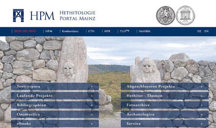 Hethitologie Portal Mainz (Screenshot)