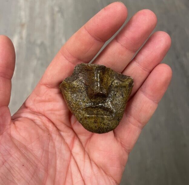 Sherd of a 13th-14th century jug with face. Credit: Guard Archaeology