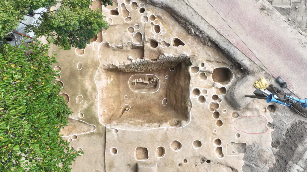 Remains of an ice storage facility from the Baekje period identified during the excavation survey at Busosanseong Fortress in Buyeo, South Chungcheong Province. Credit: National Research Institute of Cultural Heritage, Buyeo