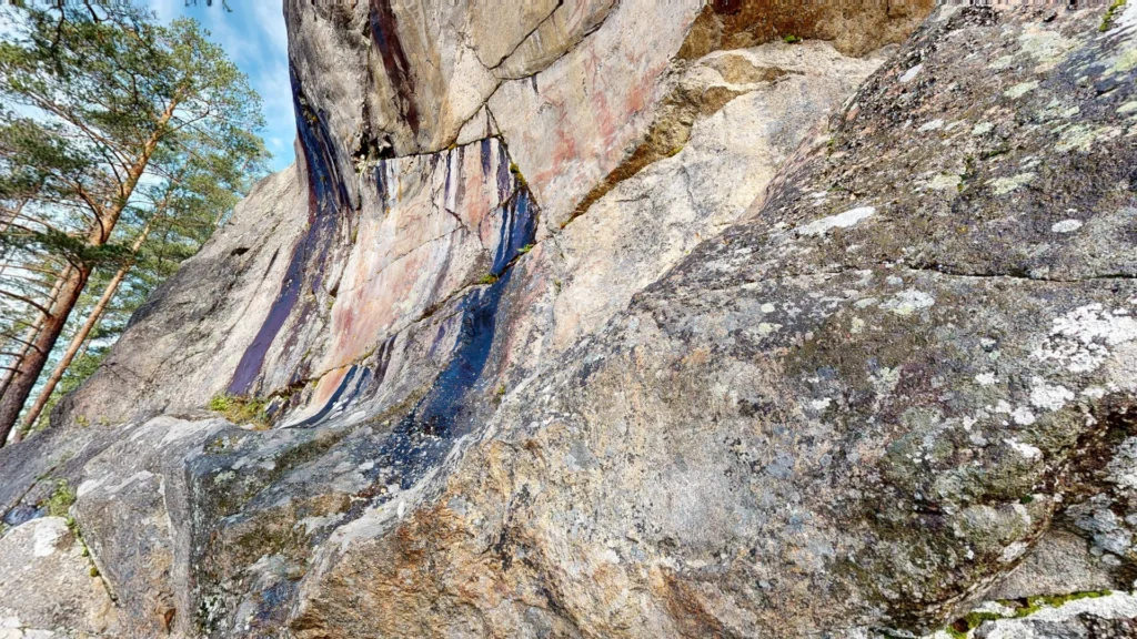 Rock paintings on the cliffs of Astuvansalmi, Finland. Credit: University of Eastern Finland