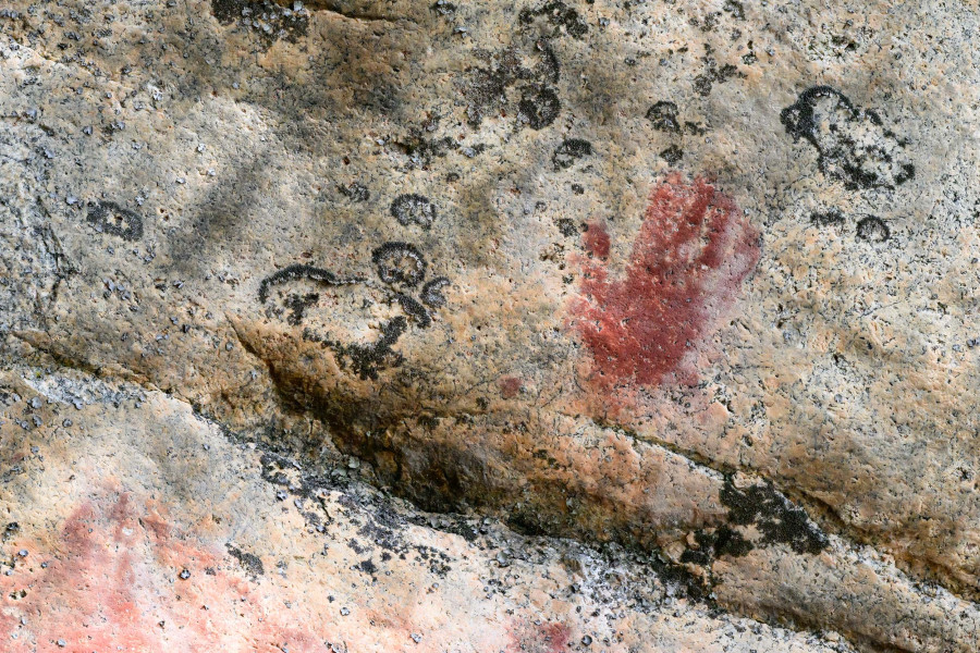 Rock paintings on the cliffs of Astuvansalmi, Finland. Credit: University of Eastern Finland