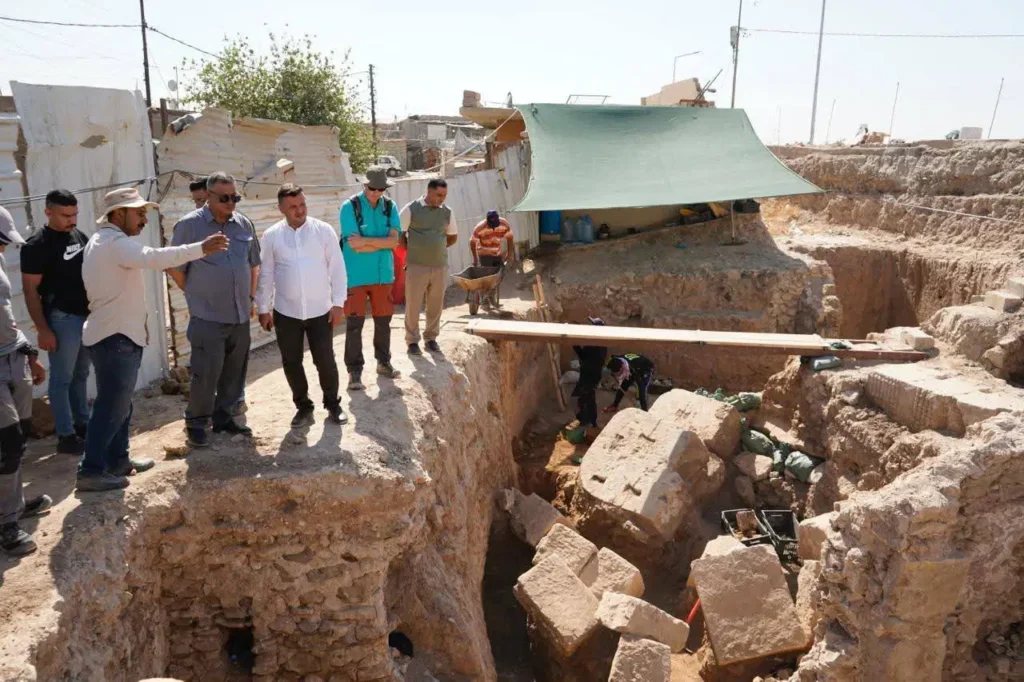 Ruins unearthed at the site of Tell Nabi Yunus, Iraq. Credit: Ministry of Culture, Tourism and Archaeology of Iraq.