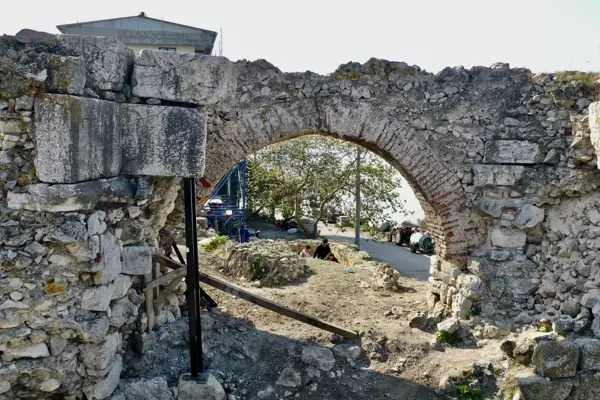19th-century silk workshop uncovered at Simitçi Castle, Apollonia ad Rhyndacum, Gölyazı, Bursa. Credit: AA