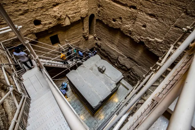 The tomb was inside the Saqqara Necropolis. Credit: AFP