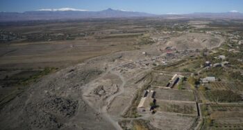 View of the Davti Blur Hill. Credit: Polish Centre of Mediterranean Archaeology, University of Warsaw (PCMA UW)