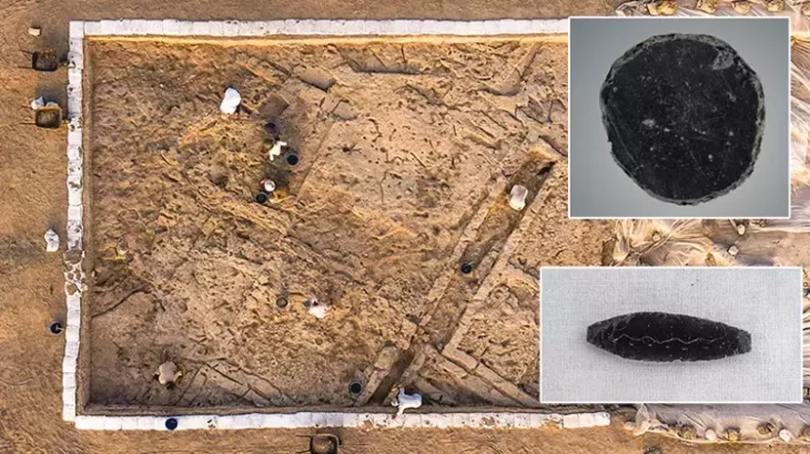 8,500-Year-Old Mirror Unearthed at Canhasan. Credit: The Canhasan Archaeological Excavation Team