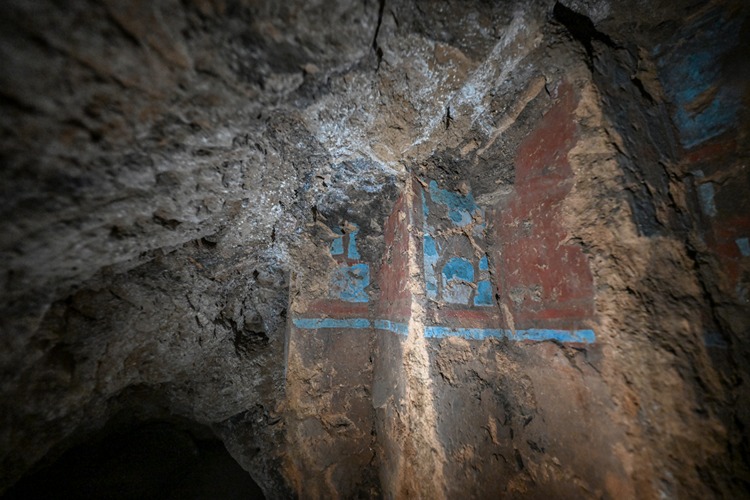 “Finding painted walls in an intact underground space is like discovering a buried cathedral,” noted Işıklı. Credit: AA