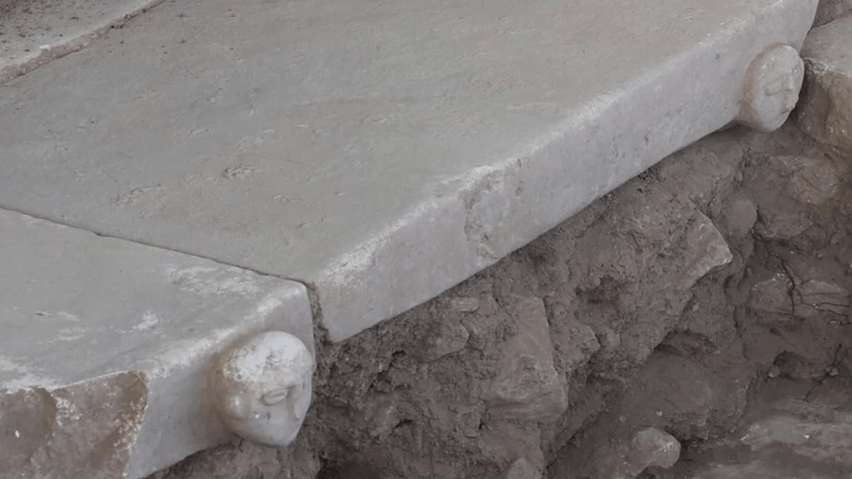 Human face reliefs from Sefertepe. Credit: Republic of Türkiye Ministry of Culture and Tourism.