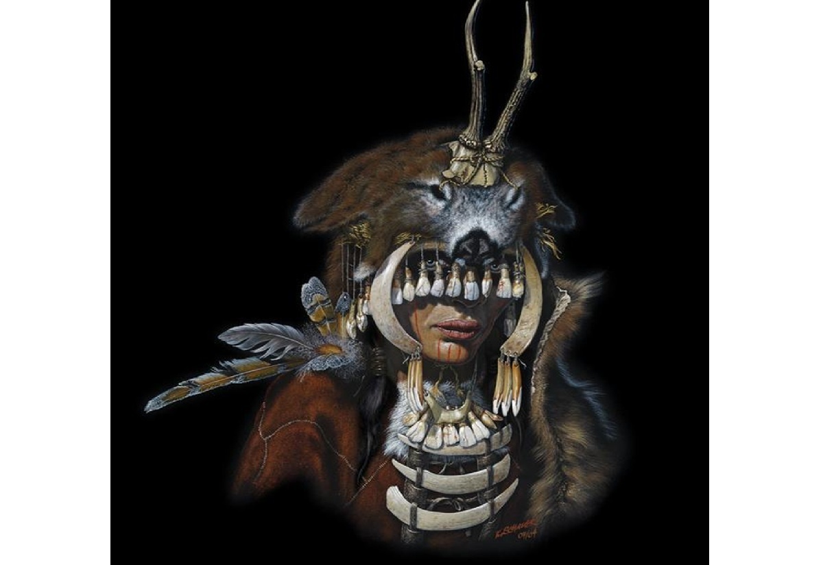 Artistic reconstruction of the Bad Dürrenberg Shaman’s ceremonial attire featuring feather adornments. © Karol Schauer | Copyright: State Office for Heritage Management and Archaeology of Saxony-Anhalt