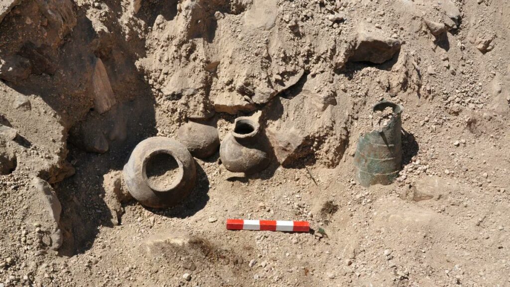 Bronze vessels found in the Karaağaç Tumulus reflect elite Phrygian burial customs and suggest a royal connection. Credit Arkeoloji Haber