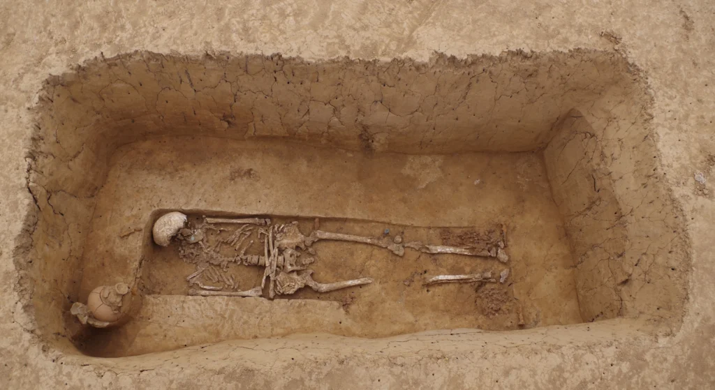 Late Roman Empire inhumation. Credit: Nina Diner-Stephan, Inrap