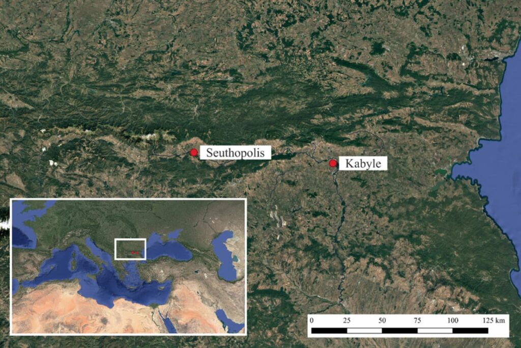 Locations of Seuthopolis and Kabyle. Credit: Jordan Iliev, Andrii Zelinskyi (2025), Studies in Ancient Art and Civilization