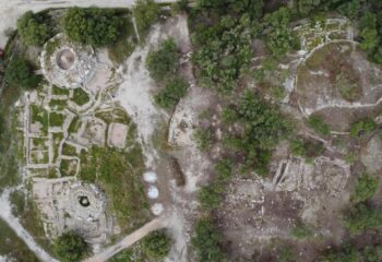 From an aerial perspective: the excavation site of Son Fornés. credit: ASOME-UAB