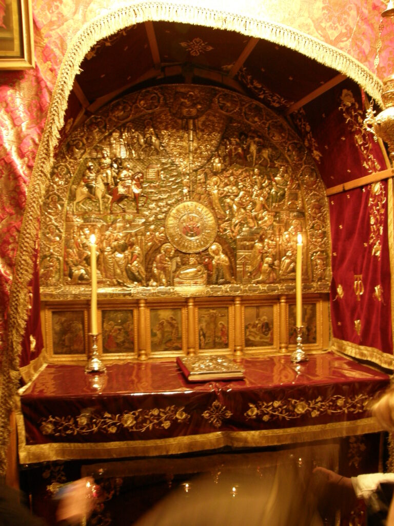 The upper part of the Altar of the Nativity. Credit: Public Domain -Wikipedia Commons