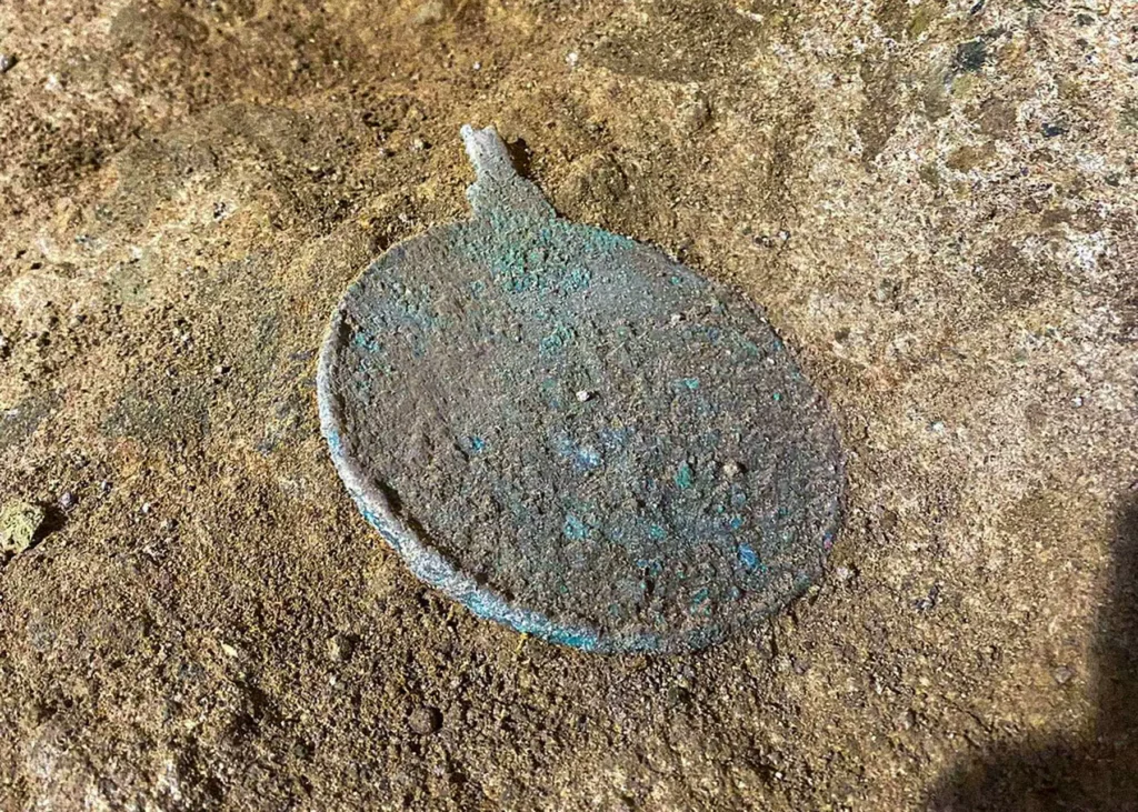 Tomb A, mirror. Credit: Special Superintendence of Rome.