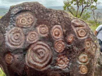 A large petroglyph complex with unique carvings has been discovered in Monagas state in northeastern Venezuela. Credit: National Land Institute