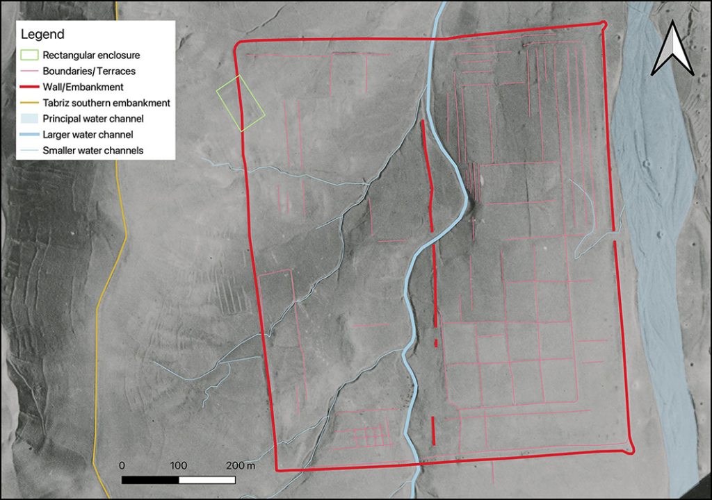 
Basic mapping of the visible garden features (figure by authors). Credit: Fradley et al., Antiquity (2026)