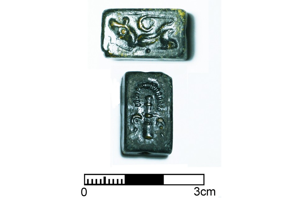 Cypriot sealstone. Credit: Ministry of Culture of the Republic of Cyprus, Department of Antiquities