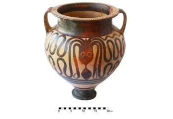 Large Minoan octopus krater. Credit: Ministry of Culture of the Republic of Cyprus, Department of Antiquities