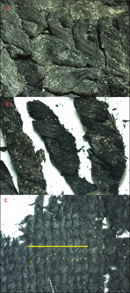 Optical microscope images of Tx1 (A & B) and Tx2 (C; yellow scale bar = 5436.690μm) (images courtesy of the Datu Lab). Credit: Maner Ç, 2024, Antiquity
