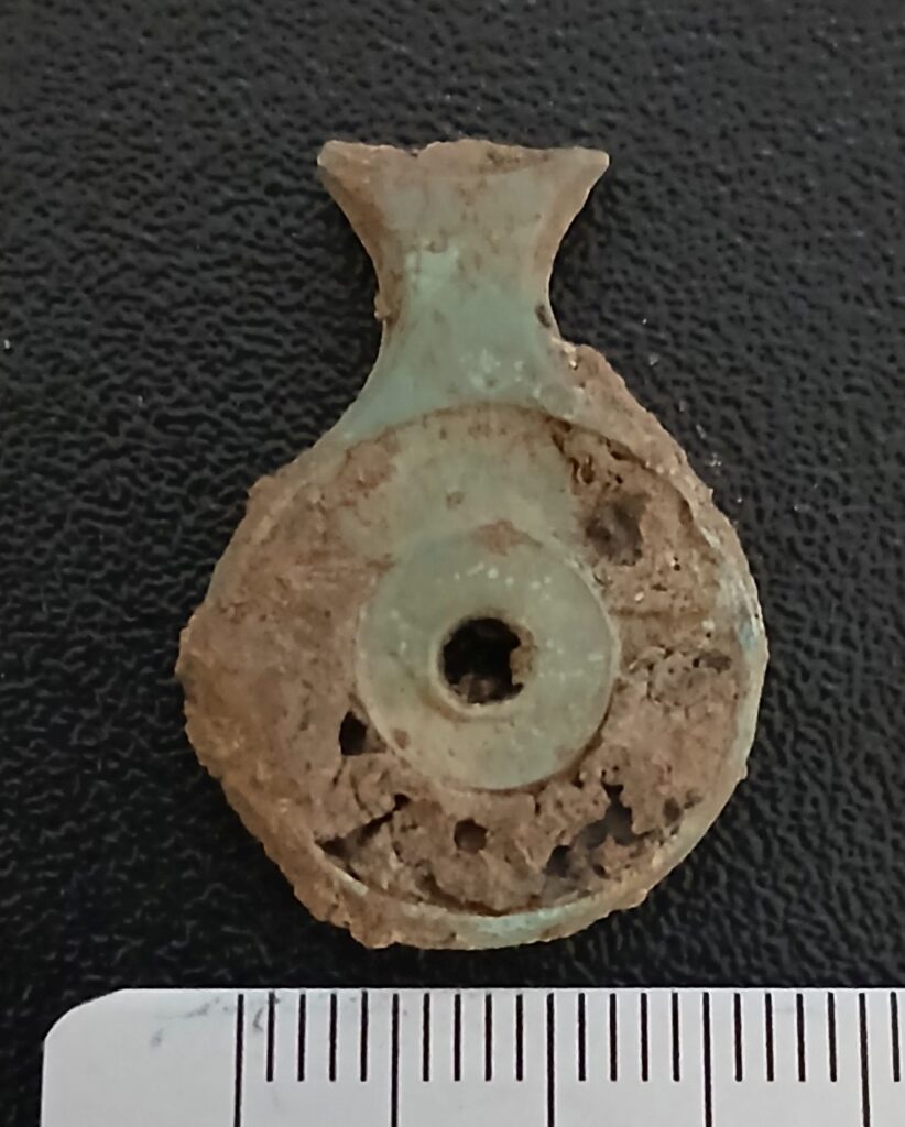 Fragment of a Roman horse harness fitting.
Credit: David Petö, Archäologie am Hellweg e.G.