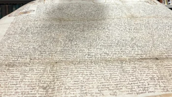 The charter was donated to the city by a bookseller in the 1950s after he realised what it was. Credit: West Yorkshire Archive Service