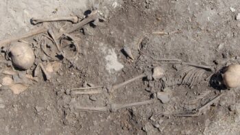 In the fourth grave, there was a girl and a young woman. The analysis showed that they were third-degree relatives. Credit: Johan Norderäng - Uppsala University