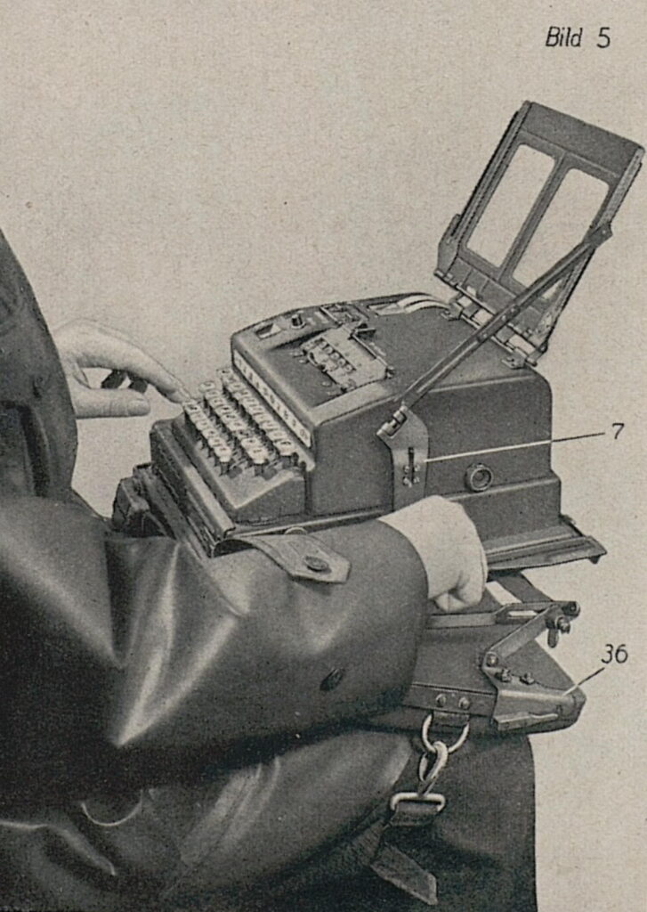 SG-41 with the knee plate. Vojenský historický ústav Praha (Military History Institute Prague), Collection of the Military History Institute Prague – Sub-collection XVI: Communications Equipment. Credit: Antal, E.(2025), Cryptologia