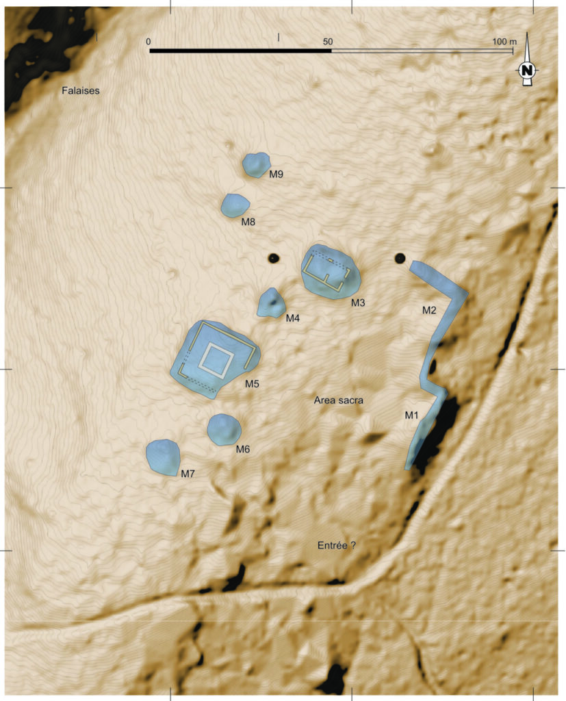 Site plan of the sanctuary based on LiDAR data. Credit: Grégory Compagnon (2026), Le Fil d'ArAr