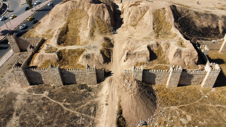 Aerial Photo of the Shamash Gate from the east. Timothy Harrison et al.,2026