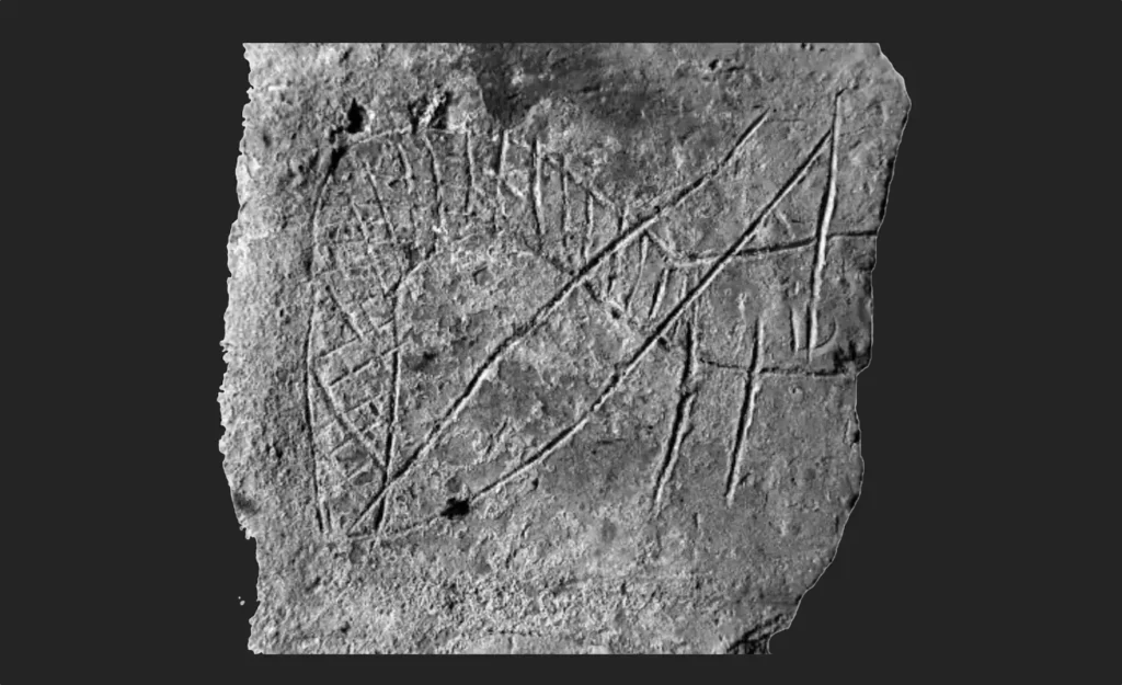 El Pulpón. Engraving on a brick fragment. Credit: Barroso Cabrera, R., et al. 2025
