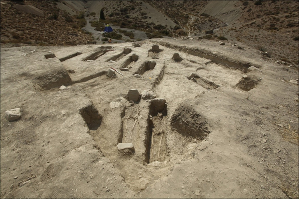 Overview of trench 3 after excavation (2014), showing density and preservation of graves (figure by authors). Credit: Malekzadeh et al., 2026