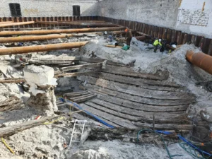 One of Europe’s Best-Preserved Medieval Ships Was Found Beneath a City, With Its 600-Year-Old Compass