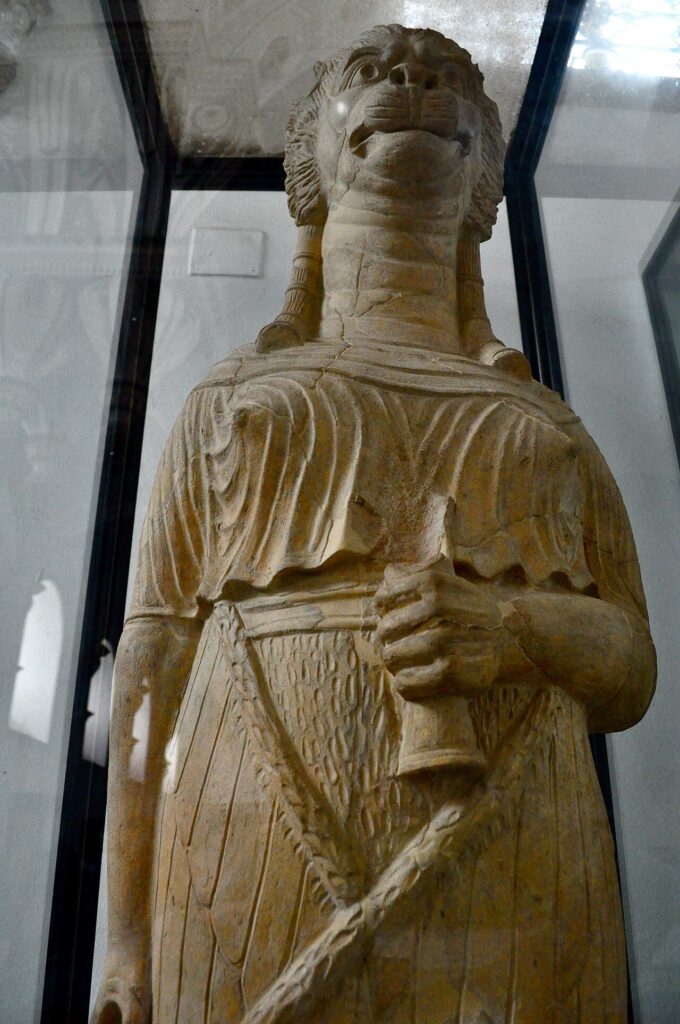 Tanit with a lion's head, from the Bardo Museum in Tunisia. Credit: Public Domain