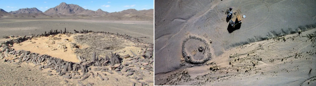 a The AEB at Wadi Khashab, courtesy of Piotr Osypiński. b Kite photograph of an AEB, C23 from the CeRDO surveys in central Atbai. Courtesy of the Museo Castiglioni. Credit: Cooper, J., et al., 2026, African Archaeological Review