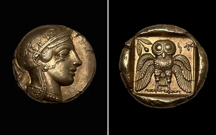 A rare coin minted in the ancient city of Ashkelon was returned to the State of Israel on May 12, 2026, after a joint investigation by the US authorities and the Israel Antiquities Authority. Credit: Eitan Klein/Israel Antiquities Authority